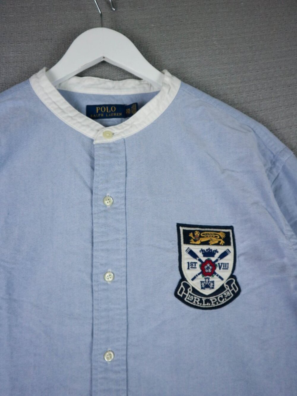 Polo Ralph Lauren Crest US Polo Mandarin Collar Button Up Mens XXL - Picture 4 of 9